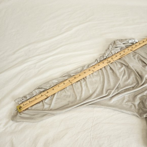 PARKER Silver Metallic Flattering Cocktail Mini Dress Size M NEW NO TAGS! - Picture 16 of 16